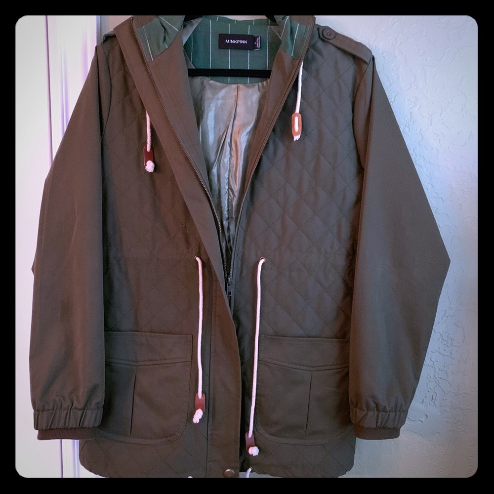 ‘MINKPINK’ Army Green Coat